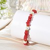Natural Freshwater Shell Beads & Shell Pearl Beaded Bracelets BJEW-JB14212-2
