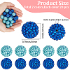 40Pcs 2 Colors Transparent Resin Rhinestone Graduated Beads RESI-PA0001-29-2