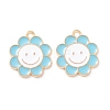 Alloy Enamel Pendants X-PALLOY-D015-07B-2