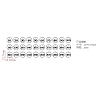 Transparent Acrylic Locking Stitch Marker Sets TOOL-WH0059-054A-3