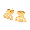 304 Stainless Steel Stud Earrings LS-EJEW-P235-01G-1