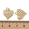 Brass Micro Pave Cubic Zirconia Pendants ZIRC-I367-11G-08-3