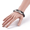 Key & Lock Alloy Charms Bracelets Set for Couples BJEW-TA00067-3