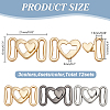 12Pcs 3 Colors Alloy Clasps FIND-AR0006-34-2