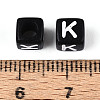 Initial Acrylic Horizontal Hole Beads OACR-ZX006-35K-3