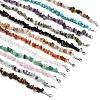 12Pcs 12 Styles Mixed Gemstone Chip Beaded Necklaces for Women G-B122-04-1