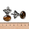 Natural Tiger Eye Pendants G-F777-02AS-06-3