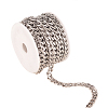 304 Stainless Steel Cuban Link Chains CHS-CJ0001-27B-5