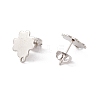 Non-Tarnish 201 Stainless Steel Stud Earring Findings EJEW-A071-05P-2