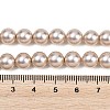 Frosted Glass Pearl Beads Strands GLAA-A044-08A-12-4