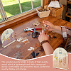Detachable Arch-shaped Wood Earring Organizer Display Stands EDIS-WH0042-01A-6