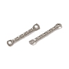 Non-Tarnish 304 Stainless Steel Connector Charms STAS-Q323-09P-2