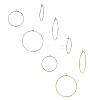 PVD Vacuum Plating 316L Surgical Stainless Steel Hoop Earring Findings STAS-UN0002-85-3