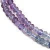 Gradient Color Natural Colorful Fluorite Beads Strands G-F778-A01-02-5