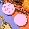 1 Set 2Pcs 2 Styles Halloween Theme Silicone Molds for DIY Craft ST-CJ0007-72-6