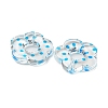 Transparent Printed Acrylic Beads OACR-H124-05B-04-2