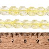 Transparent Crackle Glass Beads Strands GLAA-Q108-03A-01-4