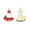 Rack Plating Alloy Enamel Charms ENAM-N055-160-3