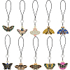 10Pcs Alloy Enamel Mobile Straps HJEW-DC00068-1