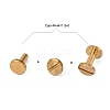 Luggage Leather Belt Brass Craft Solid Screw Rivet LS-KK-WH0004-6mm-01C-2