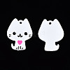Rack Plating Alloy Enamel Spray Painted Pendants ENAM-T011-155A-3