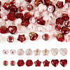 80Pcs 8 Styles Millefiori Glass Beads Strands GLAA-TA0003-43C-1