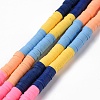 Handmade Polymer Clay Bead Strands CLAY-C003-02G-1