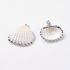 Electroplate Shell Pendants X-BSHE-L036-05-2