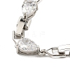 Brass Micro Pave Cubic Zirconia Necklaces NJEW-H027-01P-02-3