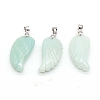 Natural Amazonite Pendants WI-PW0001-085S-1