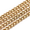 Ion Plating(IP) 304 Stainless Steel Curb Chains CHS-L022-01G-1