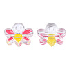 Transparent Acrylic Enamel Beads TACR-N012-007D-1