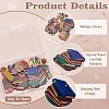 10Pcs 10 Styles Wood Pendants WOOD-PH0003-13-4