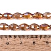 Electroplate Transparent Glass Beads Strands GL-N002-01A-A09-4