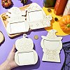 4 Bags 4 Styles Halloween Unfinished Wood Photo Frames WOOD-CJ0002-63-4