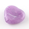 Heart Imitation Gemstone Acrylic Beads OACR-R018-15-2