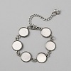 304 Stainless Steel Link Bracelet Making LS-FIND-WH0117-25P-1