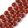 Natural Carnelian Beads Strands G-F809-A22-01-2