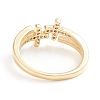 Adjustable Brass Micro Pave Clear Cubic Zirconia Cuff Rings X-RJEW-F101-18G-3