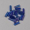 300Pcs Transparent Glass Round Bugle Beads GLAA-WH0015-74H-1