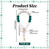 1Pc Silicone & Wood Pendant Decorations HJEW-BM0001-61F-2