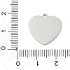 201 Stainless Steel Pendants STAS-F316-40P-01-3