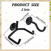 2 Bags Wall-mounted Iron Guitar Hook Hanger ODIS-WR0001-80A-2