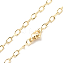 Brass Cable Chains Necklace for Women NJEW-P265-32G