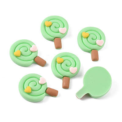 Opaque Resin Cabochons RESI-WH0035-02A-1