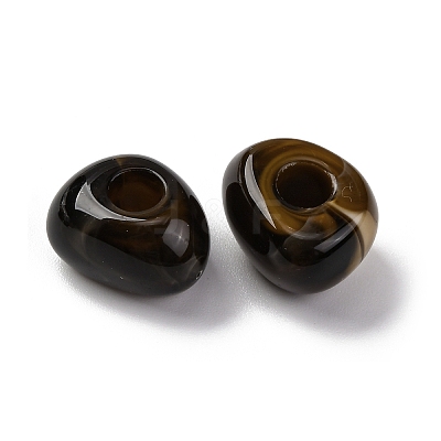 Two Tone Opaque Acrylic Beads MACR-Z002-02E-1