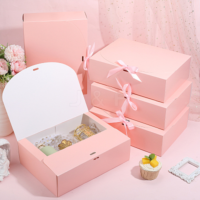 Folding Paper Gift Boxes with Ribbon CON-WH20001-11D-03-1