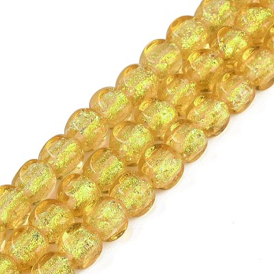 Handmade Foil Lampwork Beads Strands FOIL-K003-05F-1