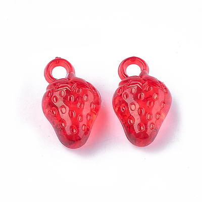 Transparent Acrylic Pendants TACR-T005-02-1