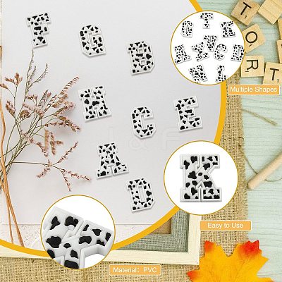 52Pcs 26 Styles PVC Plastic Cabochons FIND-CJ0002-58-1